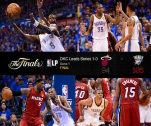 Rompicapo di NBA Finals 2012, Match 1 °, Miami Heat 94 - Oklahoma City Thunder 105