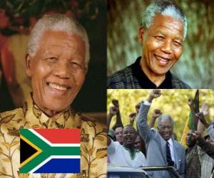 Rompicapo di Nelson Mandela nel suo paese noto come Madiba, fu il primo presidente democraticamente eletto del Sud Africa a suffragio universale.