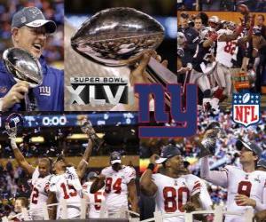 Rompicapo di New York Giants campione Super Bowl 2012 