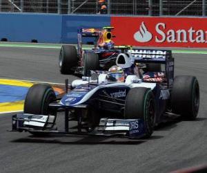 Rompicapo di Nico Hülkenberg - Williams - Valencia 2010