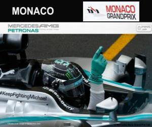 Rompicapo di Nico Rosberg celebra la sua vittoria nel Gran Premio di Monaco 2014