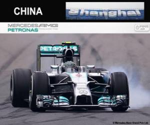 Rompicapo di Nico Rosberg - Mercedes - Gran Premio della Cina 2014, 2 ° classificata