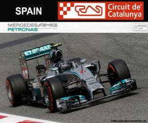 Rompicapo di Nico Rosberg - Mercedes - Gran Premio di Spagna 2014, 2º classificato