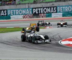 Rompicapo di Nico Rosberg - Mercedes - Sepang 2010