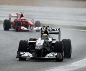 Rompicapo di Nico Rosberg - Mercedes - Shanghai 2010