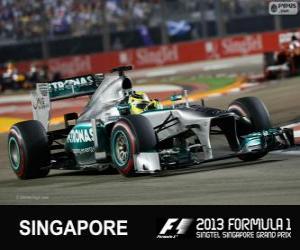 Rompicapo di Nico Rosberg - Mercedes - Singapore, 2013