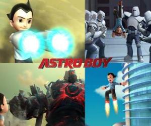 Rompicapo di O Astro Boy AstroBoy, combattendo i suoi nemici