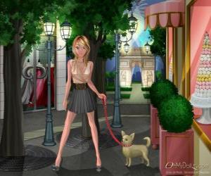 Rompicapo di Oh My Dollz, passeggiate con il cane