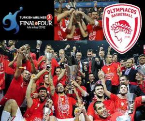 Rompicapo di Olympiacos Pireo, campione di Euroleague Basketball 2012