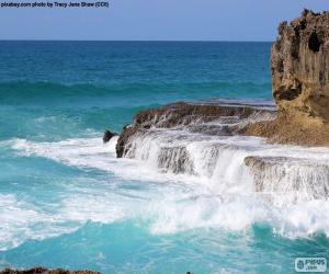 Rompicapo di Onde e rocce