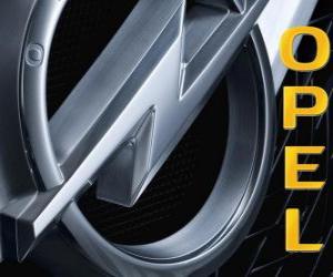 Rompicapo di Opel logo, marchio automobilistico tedesco