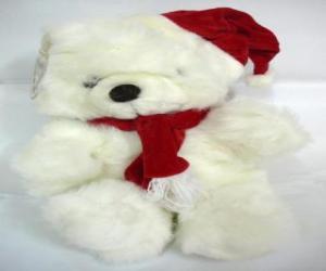 Rompicapo di Orsacchiotto con sciarpa e cappello del Babbo Natale