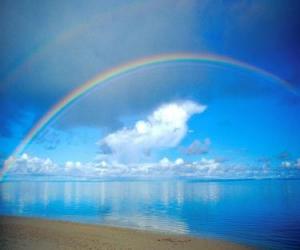 Rompicapo di Paesaggio con arcobaleno