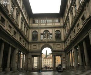 Rompicapo di Palazzo degli Uffizi, Firenze, Italia