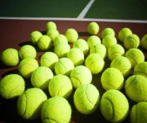 Rompicapo di Palle da tennis sul campo