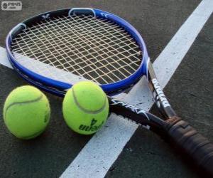 Rompicapo di Palline e racchette da tennis