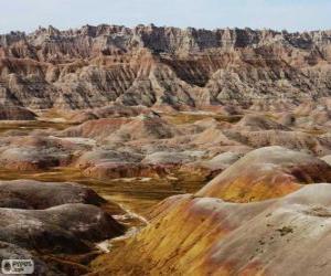 Rompicapo di Parco nazionale di Badlands, Stati Uniti