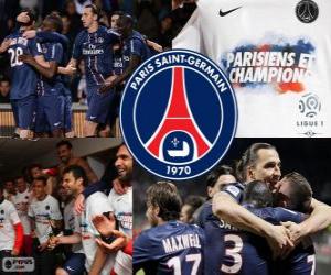 Rompicapo di Paris Saint Germain, PSG, campione Ligue 1 2012-2013, campionato di calcio da Francia