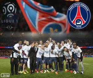 Rompicapo di Paris Saint Germain, PSG, campione della Ligue 1 2013-2014, campionato di calcio da Francia