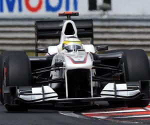 Rompicapo di Pedro de la Rosa - Sauber - Gran Premio d'Ungheria