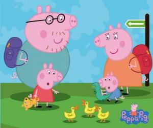 Rompicapo di Peppa Pig e la sua famiglia