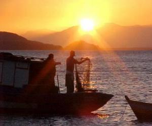 Rompicapo di Pescatori al tramonto