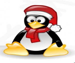 Rompicapo di Pinguino vestito da Babbo Natale