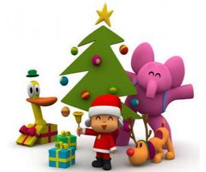 Rompicapo di Pocoyo ei suoi amici a Natale