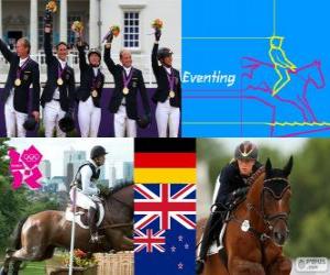 Rompicapo di Podi equitazione concorso completo, Germania, Regno Unito e Nuova Zelanda - Londra 2012-
