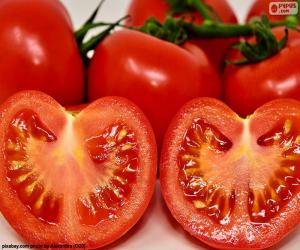 Rompicapo di Pomodoro maturo a metà