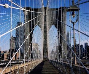 Rompicapo di Ponte sospeso sul fiume, New York