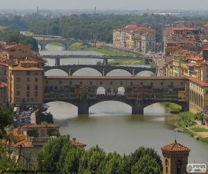 Rompicapo di Ponte Vecchio, Florence, Italia