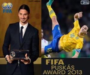 Rompicapo di Premio Puskas FIFA 2013 per Zlatan Ibrahimovic