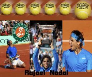 Rompicapo di Rafael Nadal, campione del Roland Garros 2011