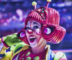 Rompicapo di Ragazza travestita da clown