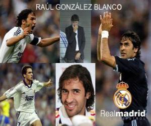 Rompicapo di Raul Gonzalez Blanco, attaccante del Real Madrid CF, tra il 1994 e il 2010