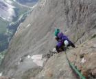 Alpinista ridimensionamento un picco