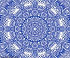 Mandala del fiore blu