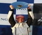 Rubens Barrichello nel pódium