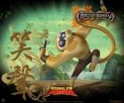 Master Monkey, uno dei Cinque Cicloni addestrati dal Maestro Shifu nella Valle della Pace