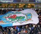 Bandiera del Blackburn Rovers F.C., città di Blackburn, nella contea del Lancashire