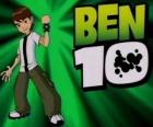 Ben 10 con Omnitrix e il logo di Ben 10 