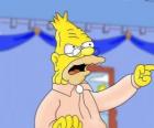 Il nonno Abraham Simpson il padre di Homer Simpson 