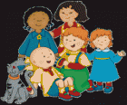 Caillou con gli amici