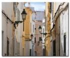 Village Street in Minorca, Spagna