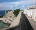 Mozambico Island, una città fortificata di Mozambico, una ex-post trading portoghese si trova sulla rotta marittima per l'India. Mozambico.