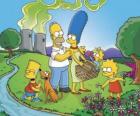 La famiglia Simpson in una giornata di pic-nic