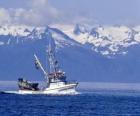 Barca da pesca in Alaska