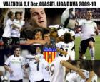 Valencia CF terzo. Classificato BBVA League 2009-2010