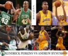 NBA finale 2009-10, Centro, Kendrick Perkins (Celtics) rispetto a Bynum Andrew (Lakers)